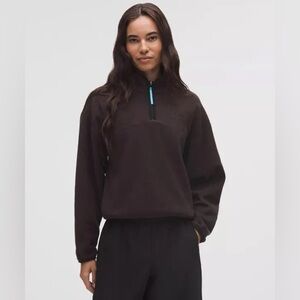 Lululemon Tumbled Fleece Quarter Zip - Sequoia